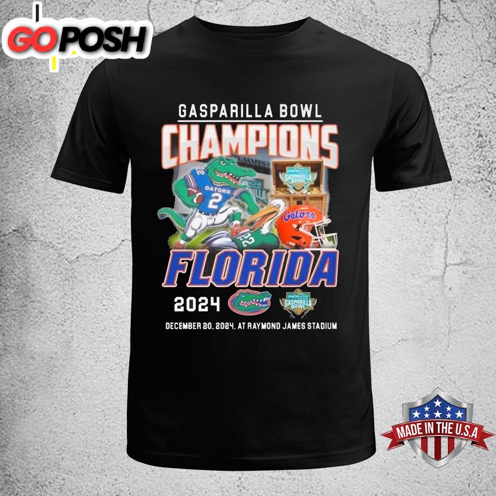 Florida Gators Celebrating The Champions Of Gasparilla Bowl 2024 Unisex T-Shirt