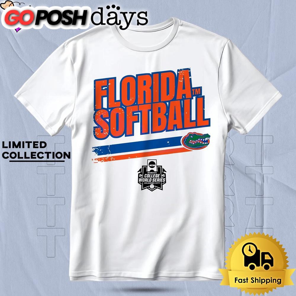 Florida Gators Softball College World Series Stripe T Shirt