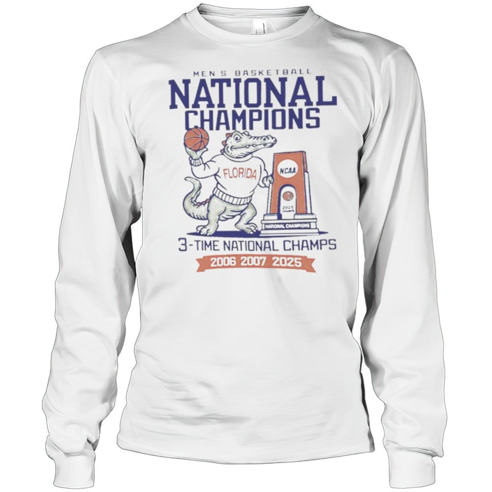 florida-gators-three-time-ncaa-mens-basketball-national-champions-shirt-gu46f495 Florida Gators Three Time NCAA Mens Basketball National Champions Shirt