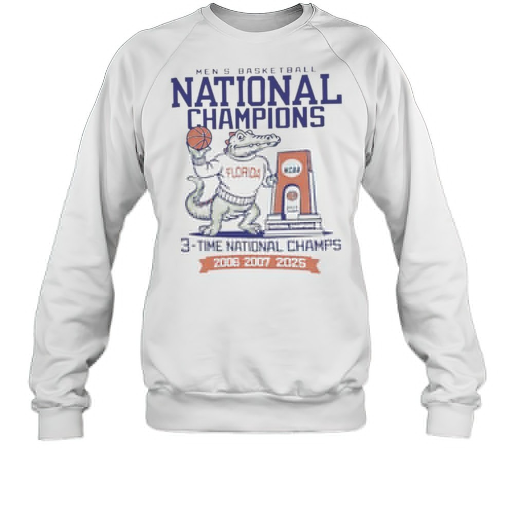 Florida Gators Three Time NCAA Mens Basketball National Champions Shirt
