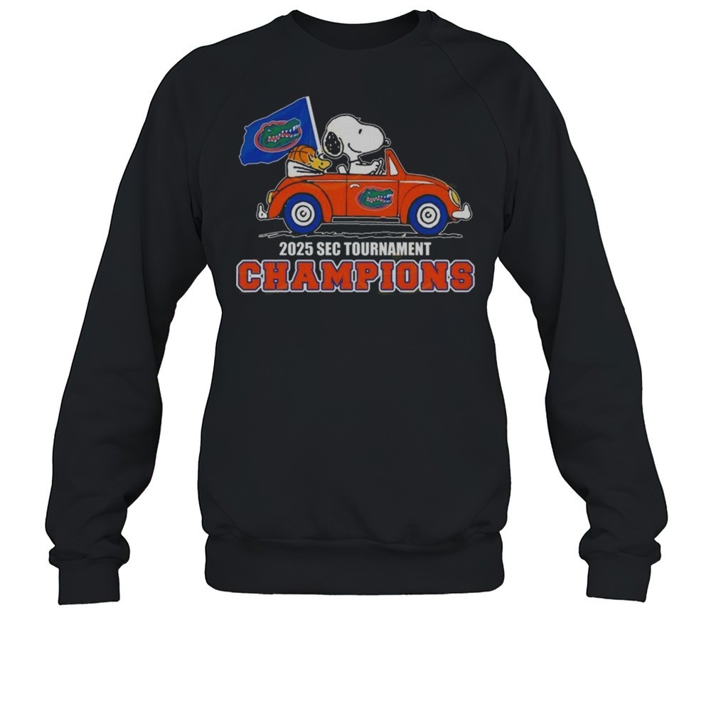 Florida Gators X Snoopy 2025 SEC Tournament Champions Shirt