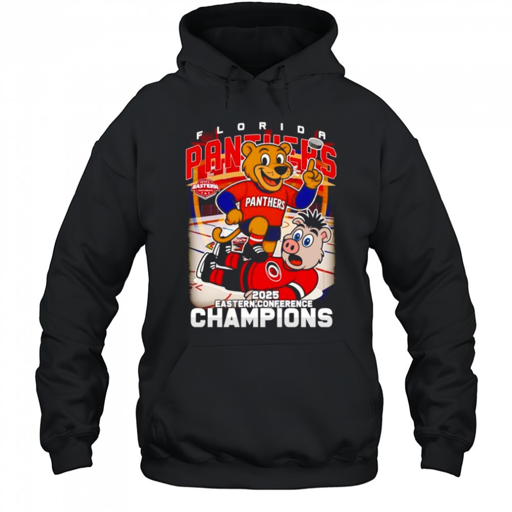 Florida Panthers 2025 Eastern Conference Champions mascot shirt
