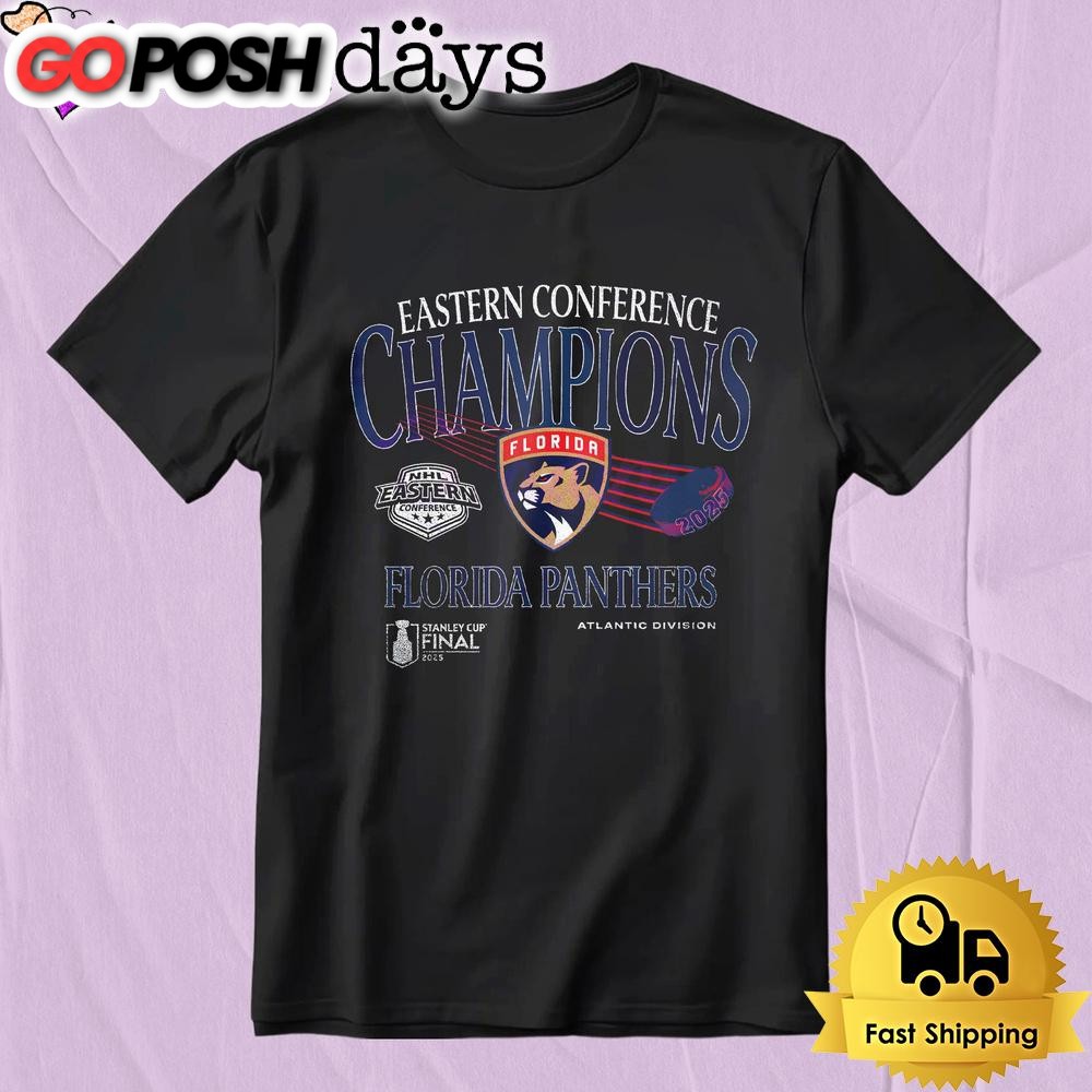 Florida Panthers 2025 Eastern Conference Champions Old School T Shirt