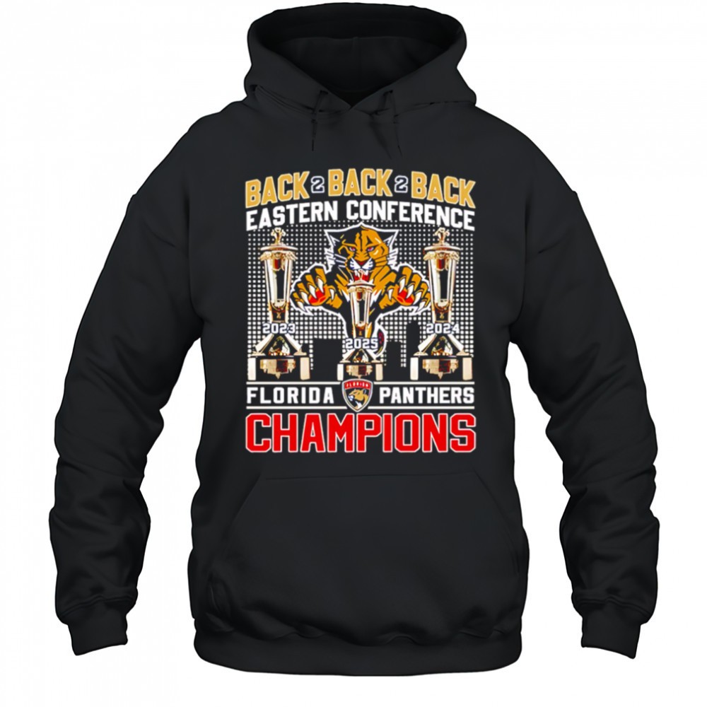 Florida Panthers Back To Back To Back 2025 Eastern Conference Champions shirt