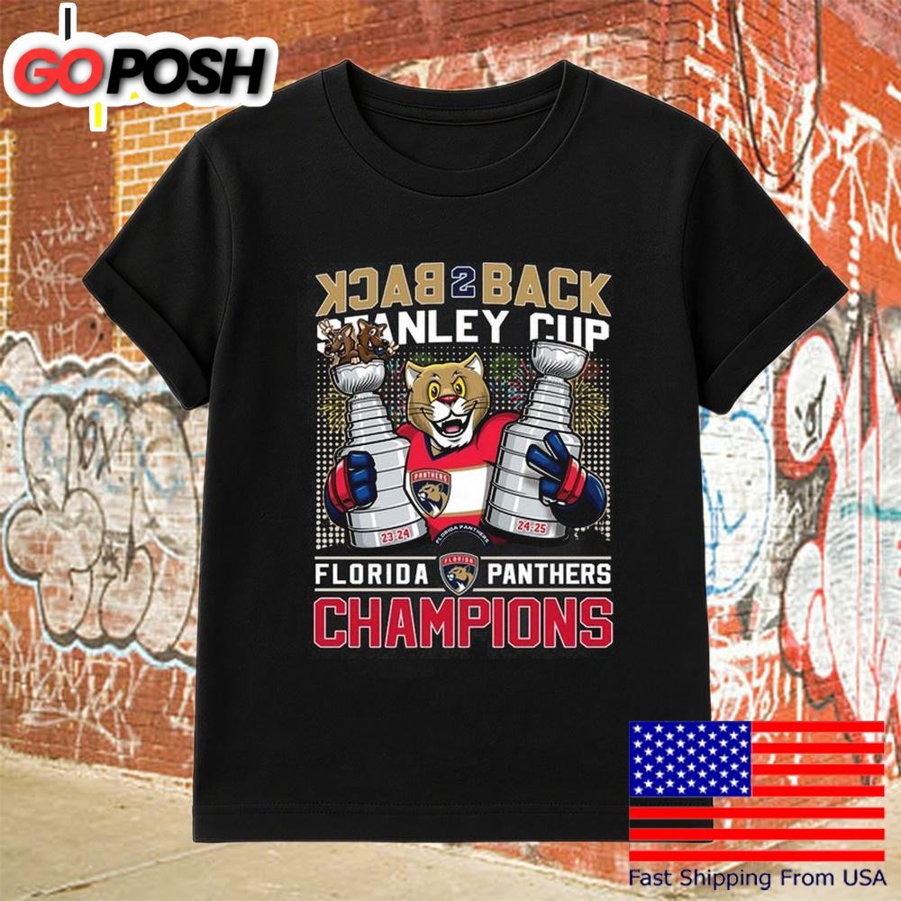 Florida Panthers Back Two Back Stanley Cup Champions T-Shirt