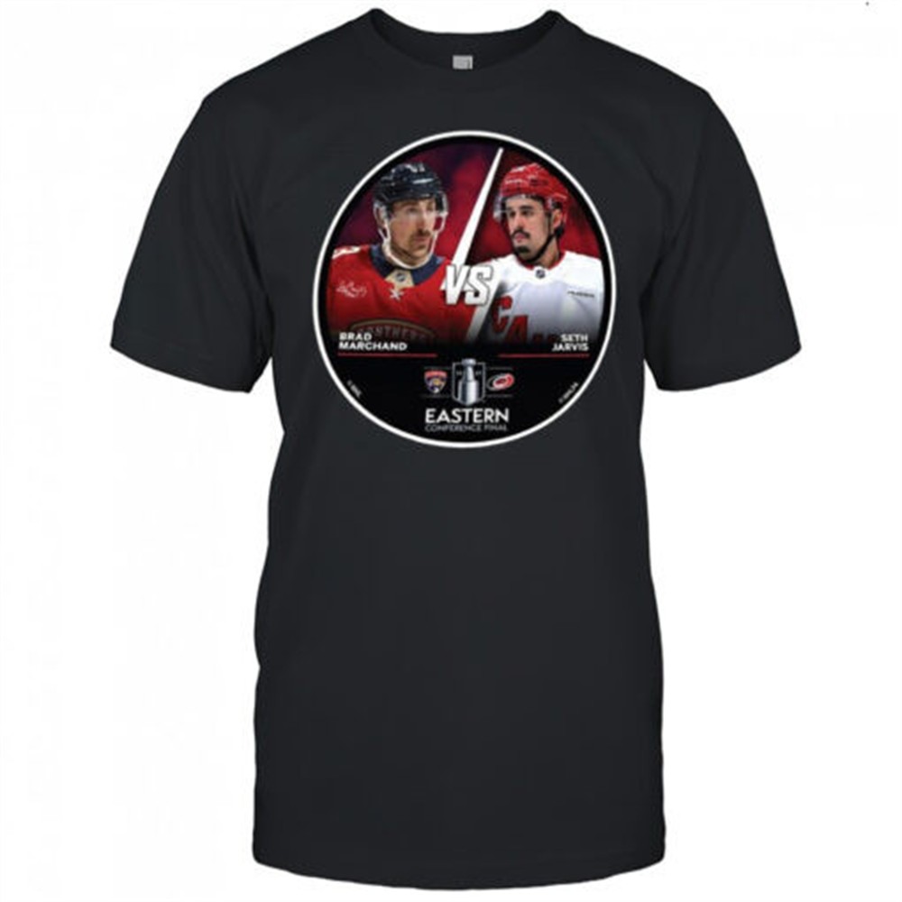florida-panthers-brad-marchans-vs-carolina-hurricanes-seth-jarvis-2025-eastern-de8qin0j Florida Panthers Brad Marchans vs. Carolina Hurricanes Seth Jarvis 2025 Eastern Conference Final Shirt