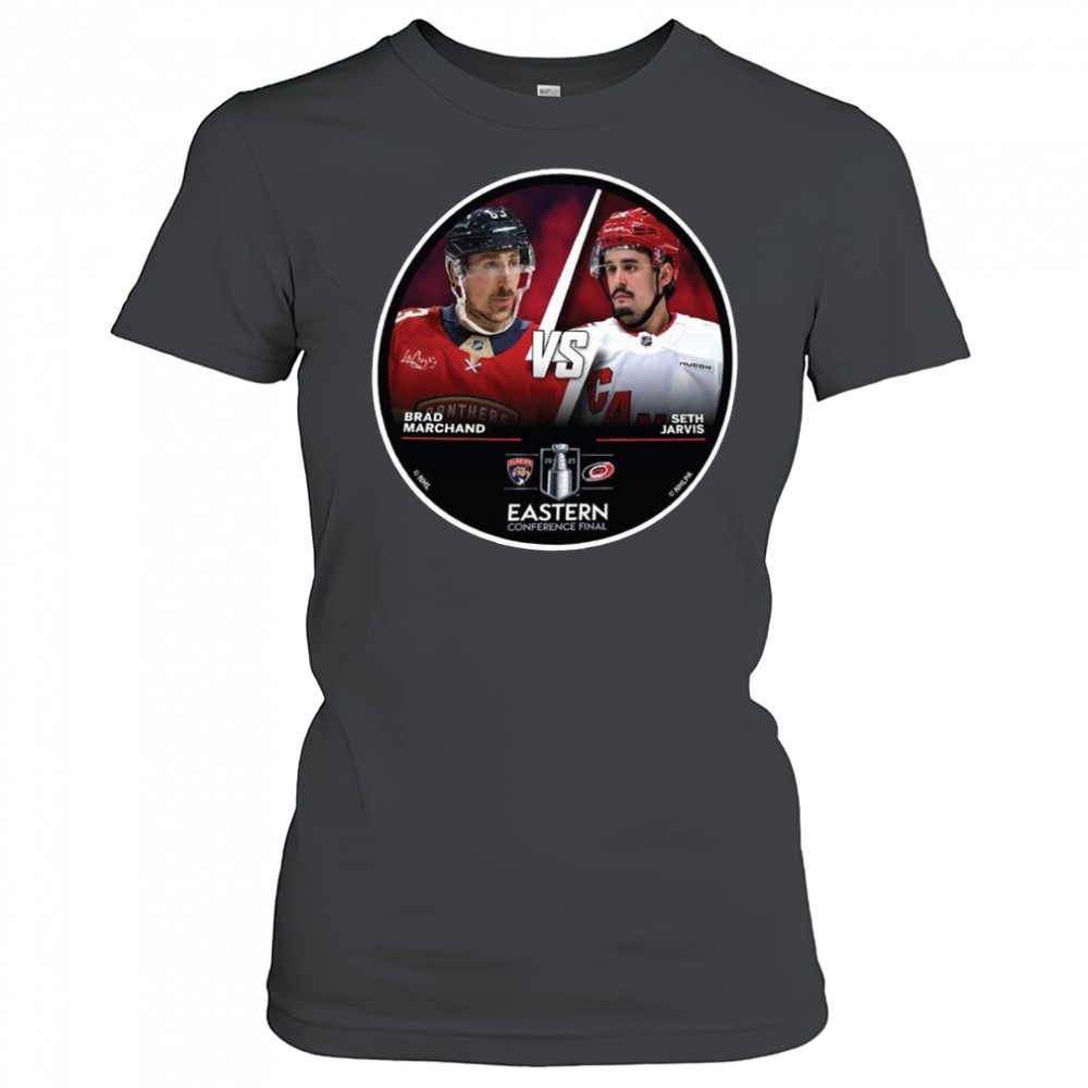 florida-panthers-brad-marchans-vs-carolina-hurricanes-seth-jarvis-2025-eastern-de8qin0j Florida Panthers Brad Marchans vs. Carolina Hurricanes Seth Jarvis 2025 Eastern Conference Final Shirt