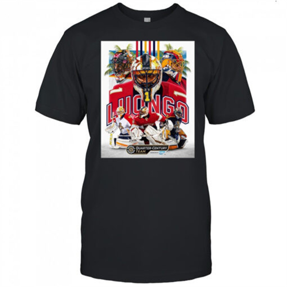 Florida Panthers Congrats Roberto Luongo No. 1 On Being Named To The NHL Quarter Century Team Poster t-shirt