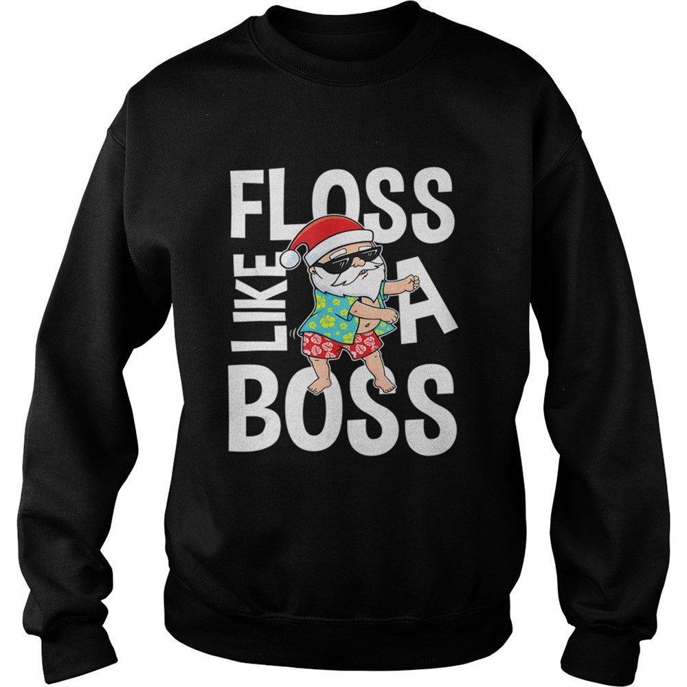 Floss Like A Boss Santa Flossing Summer TShirt
