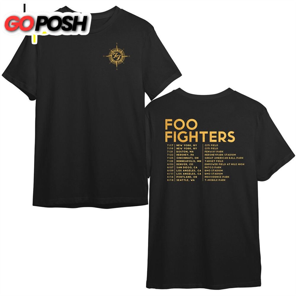 Foo Fighters 2024 Us Everything Or Nothing At All Tour T-Shirt