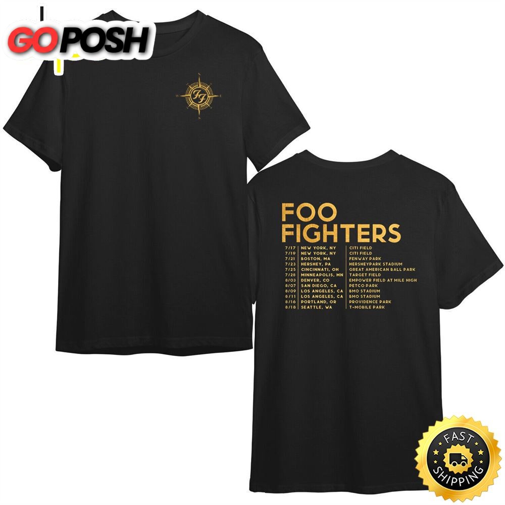 Foo Fighters 2024 Us Everything Or Nothing At All Tour T-Shirt