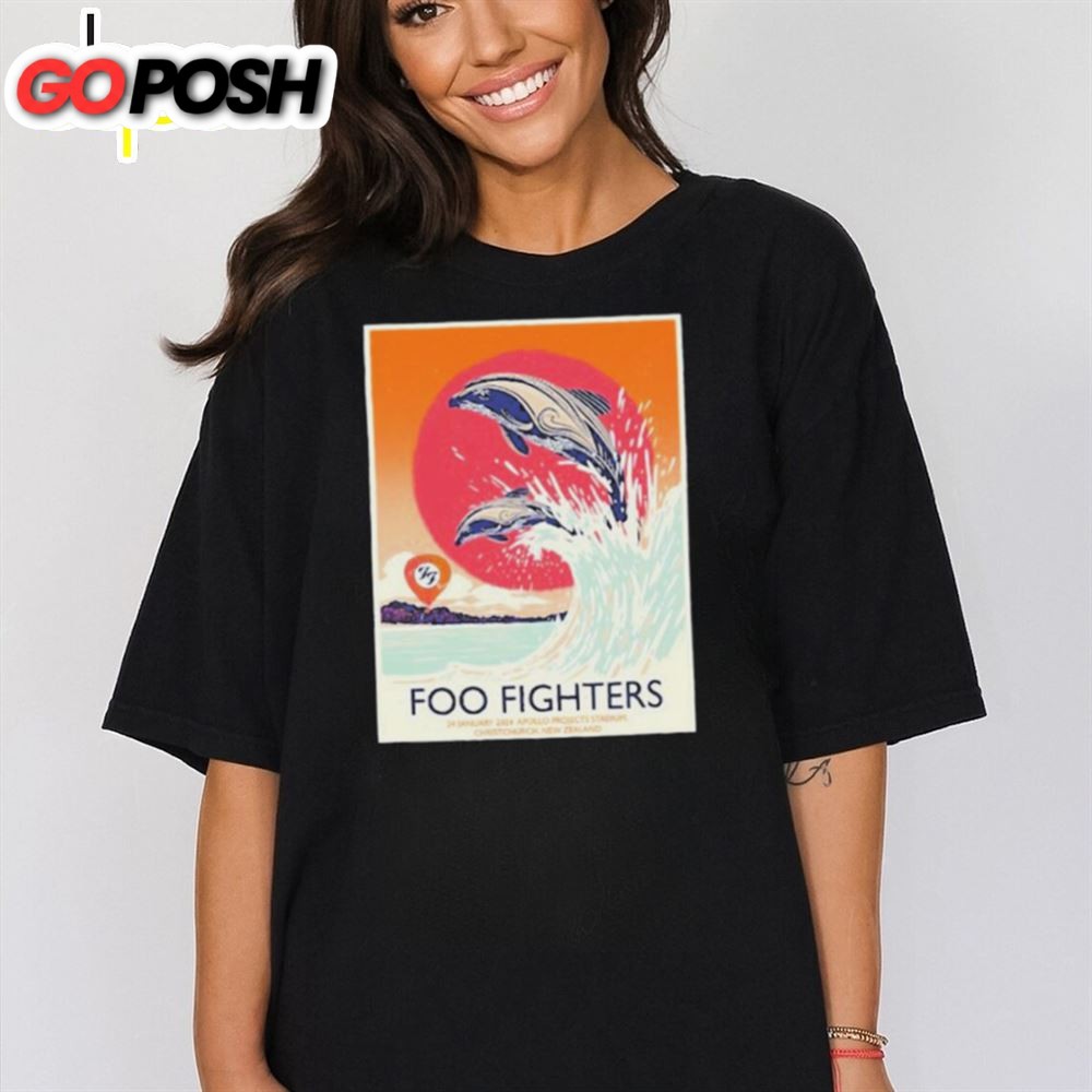 Foo Fighters 2025 Apollo Projects Stadium Christchurch, Nz T Shirts