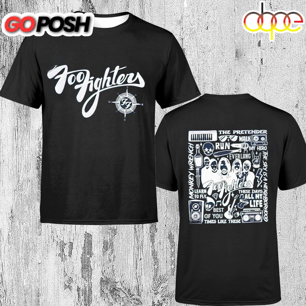 Foo Fighters 2025 Tour Everything Or Nothing At Unisex T-Shirt