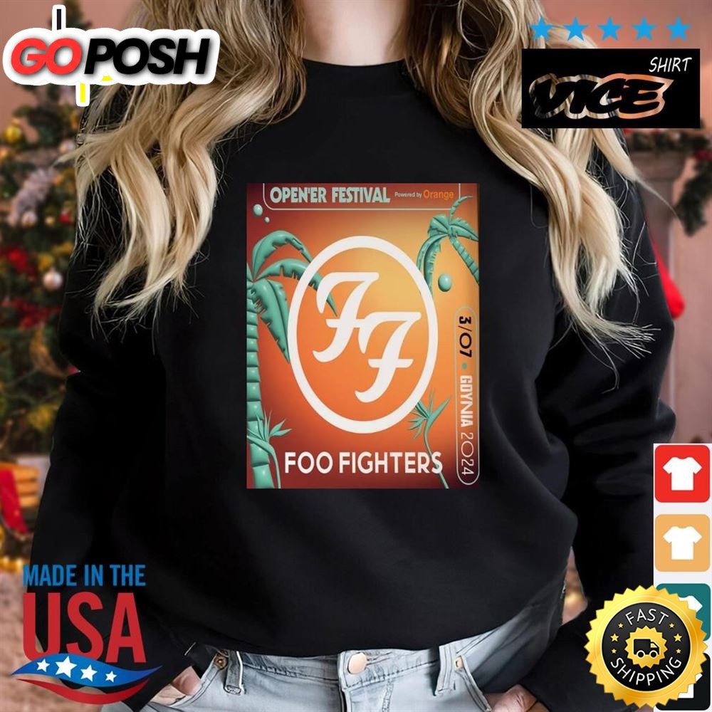 Foo Fighters At Opener Festival 3 July 2025 Shirt