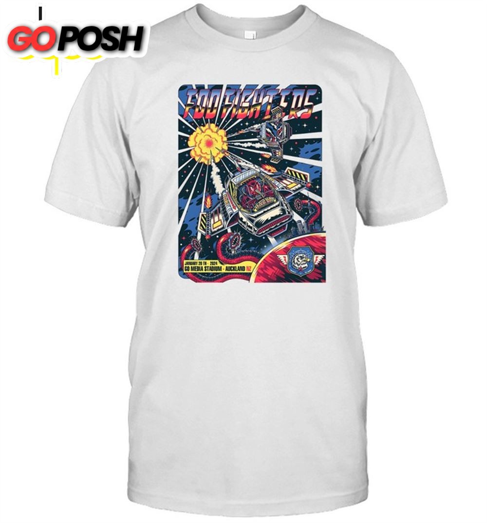 Foo Fighters Auckland 2025 Tour Shirt
