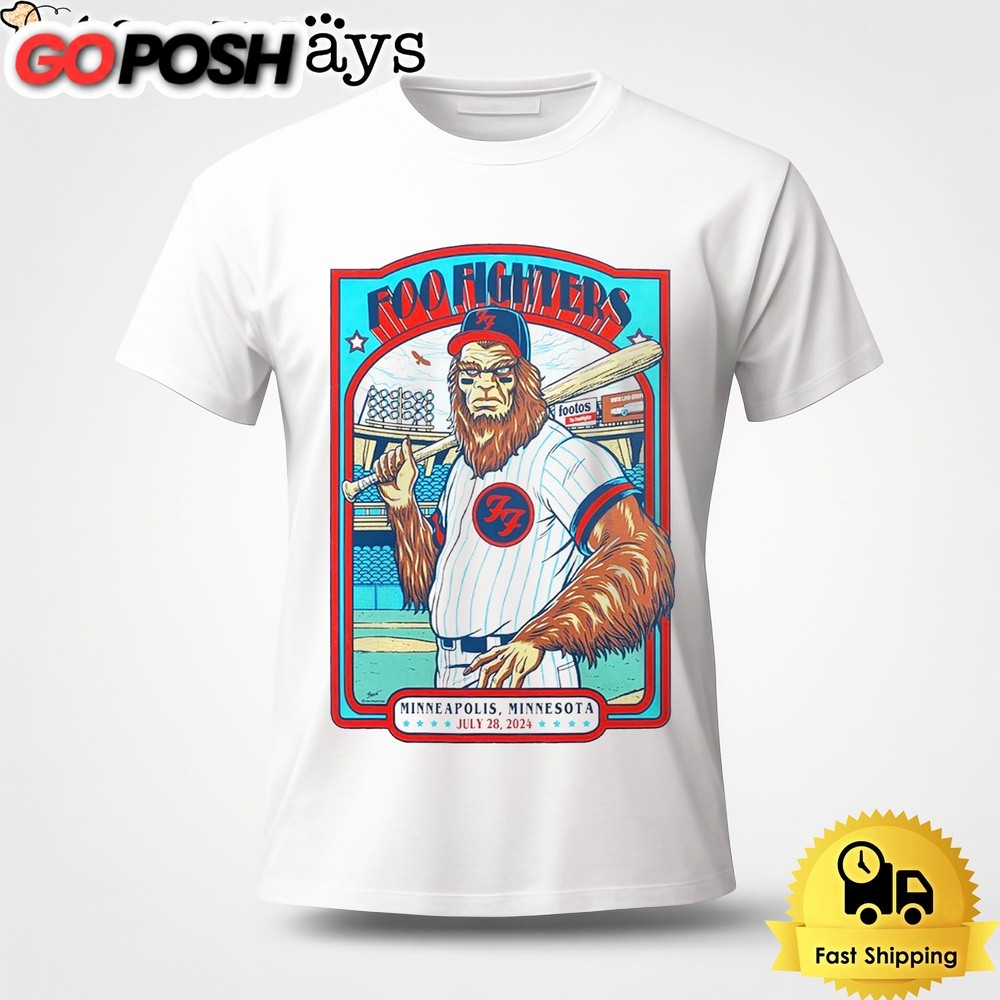 Foo Fighters Live At Target Field Minneapolis MN On July 28 2024 Unisex T-Shirt