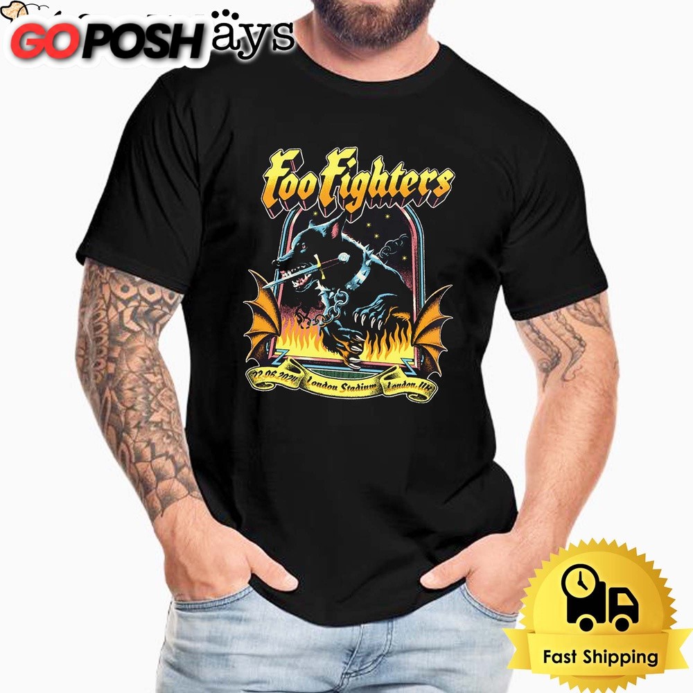 Foo Fighters Merch Poster For London UK Night Two Concert Unisex T-Shirt