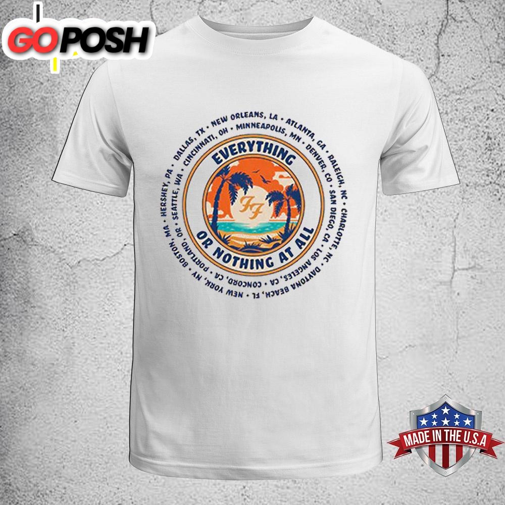 Foo Fighters Surfboard Tour 2024 Unisex T-Shirt