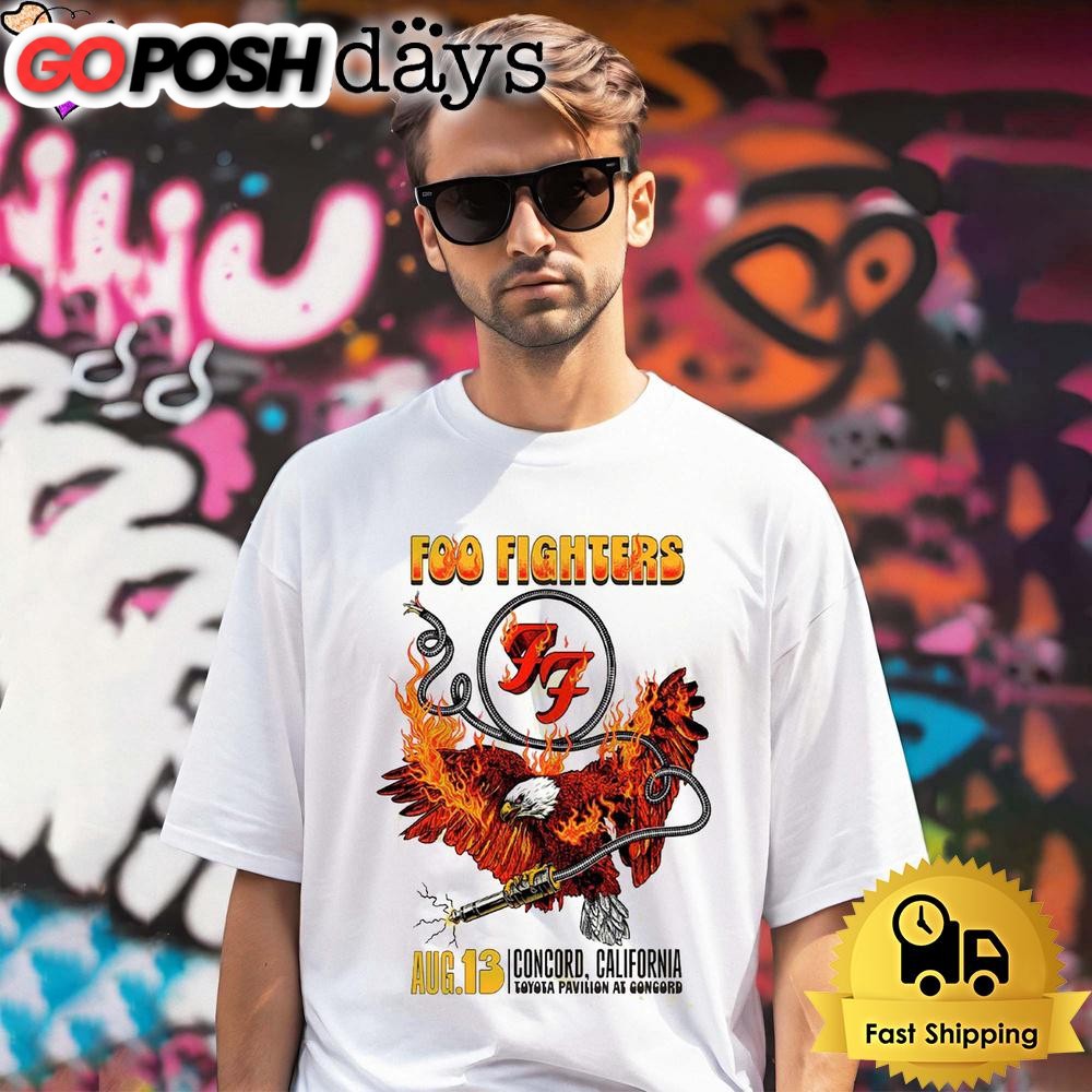 Foo Fighters Tour On August 13 2024 Toyota Pavilion At Concord In Concord CA Unisex T-Shirt