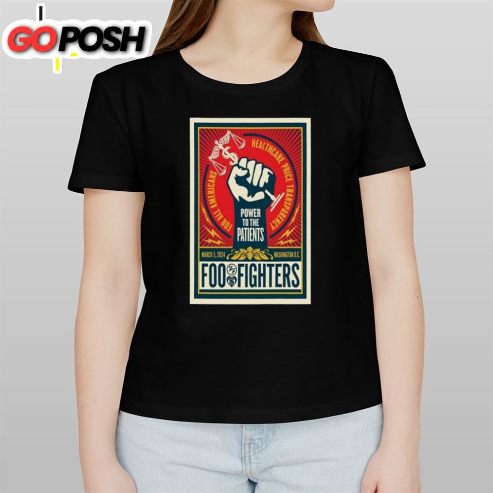 Foo Fighters Washington, Power To The Patients 5 Mar 2025 T-Shirt