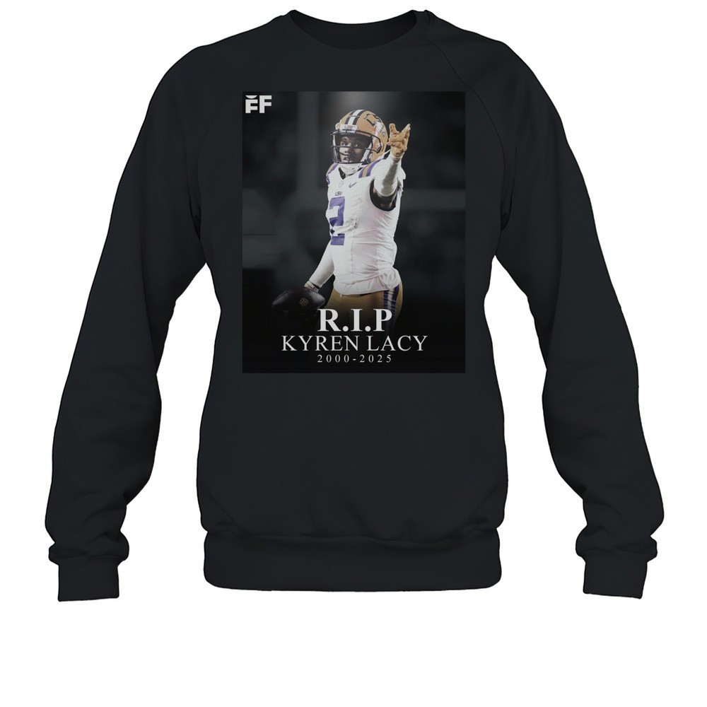 Former LSU Football WR Kyren Lacy Passed Away Saturday Night In Houston 2000-2025 Poster T-shirt