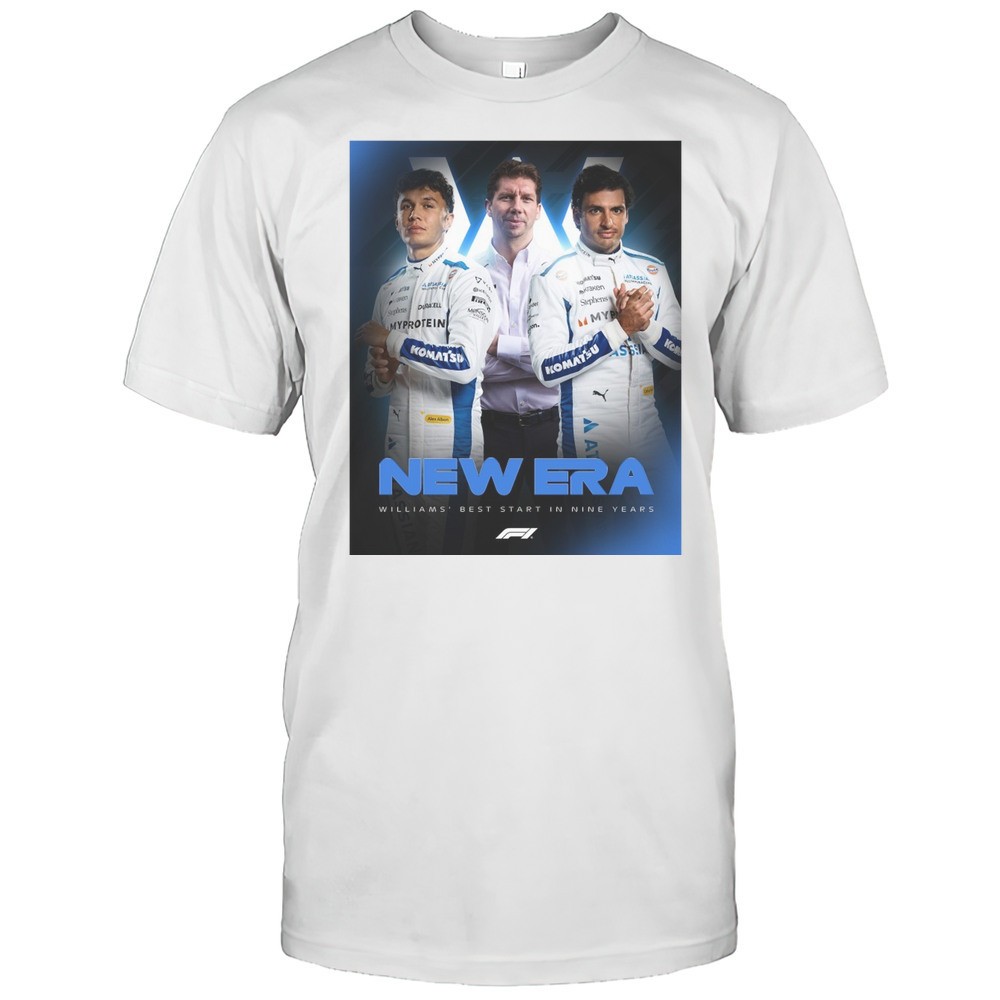 formula-1-saudi-arabian-grand-prix-new-era-williams-best-start-in-nine-years-pos-k0d5so2r Formula 1 Saudi Arabian Grand Prix New Era Williams Best Start In Nine Years Poster T-shirt