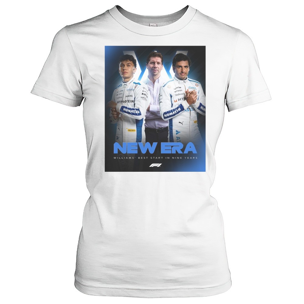 formula-1-saudi-arabian-grand-prix-new-era-williams-best-start-in-nine-years-pos-k0d5so2r Formula 1 Saudi Arabian Grand Prix New Era Williams Best Start In Nine Years Poster T-shirt