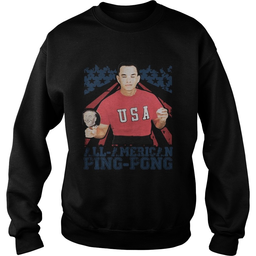 Forrest Gump American Flag All American Ping Pong shirt