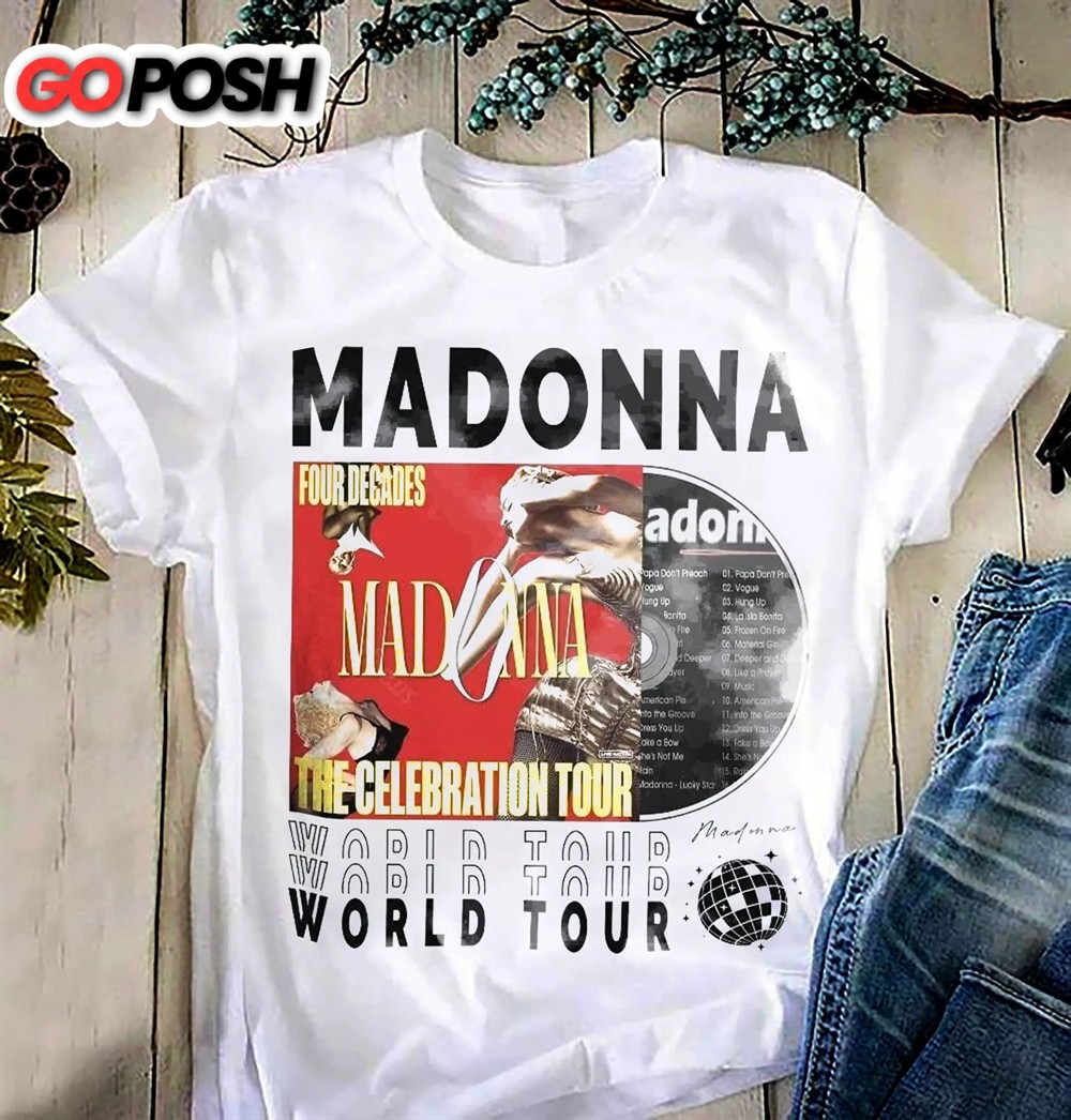 Four Decades Madonna The Celebration Tour T-Shirt