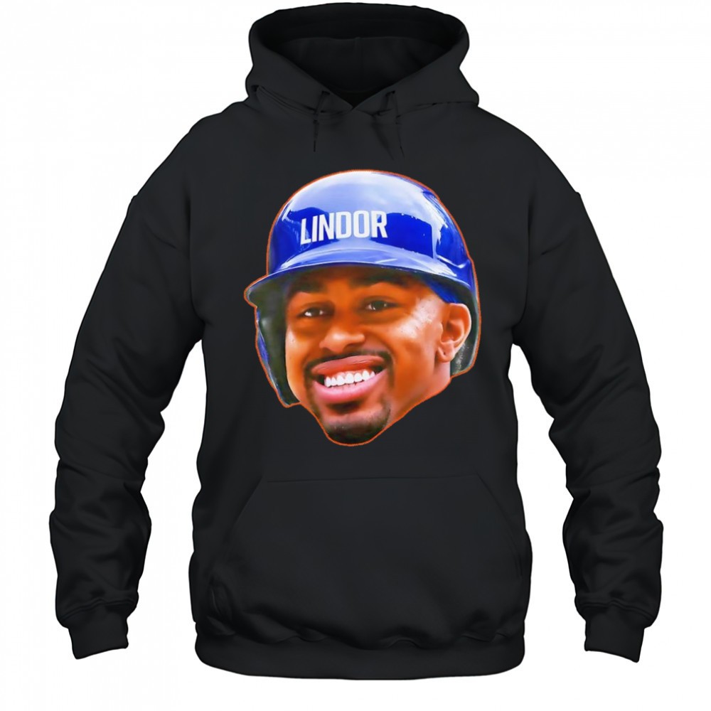 Francisco Lindor head in the game shirt