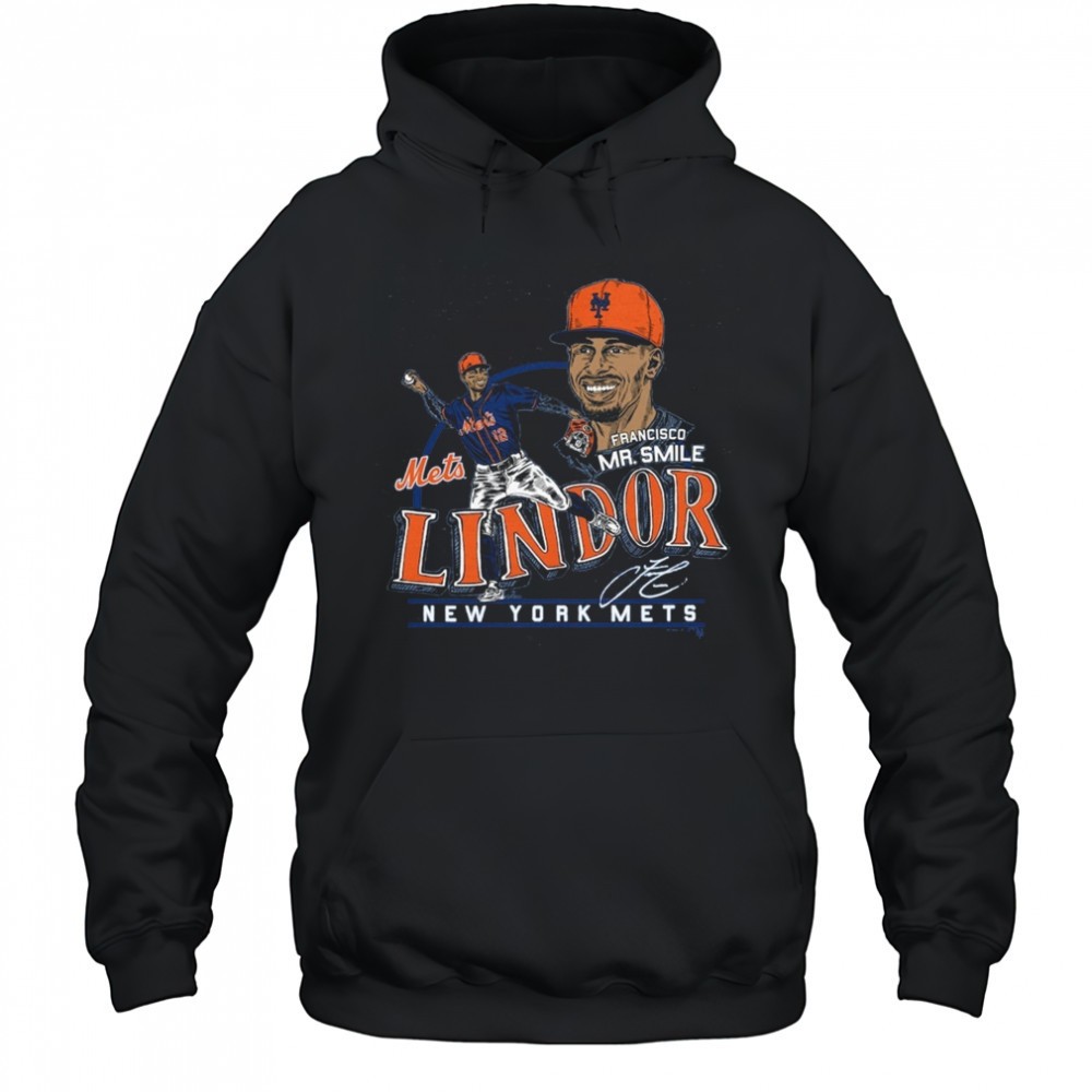 Francisco Lindor Mr. Smile New York Mets Graphic Player Signature t-shirt