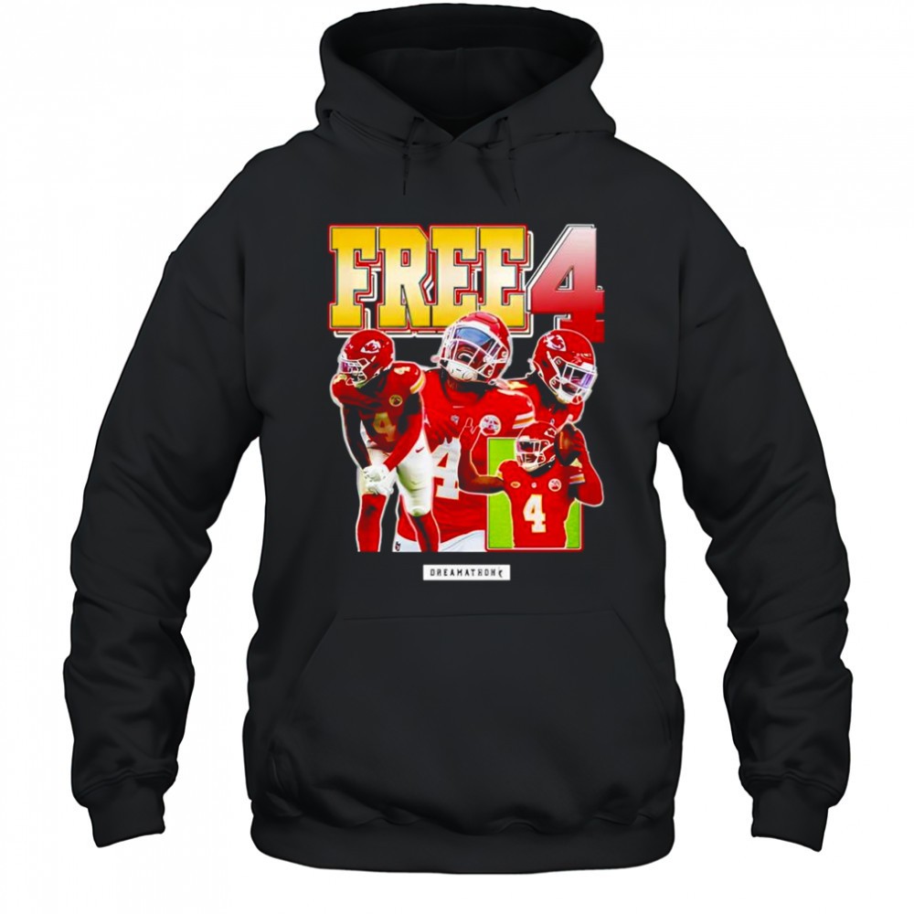 Free 4 Rashee Rice Chiefs retro shirt