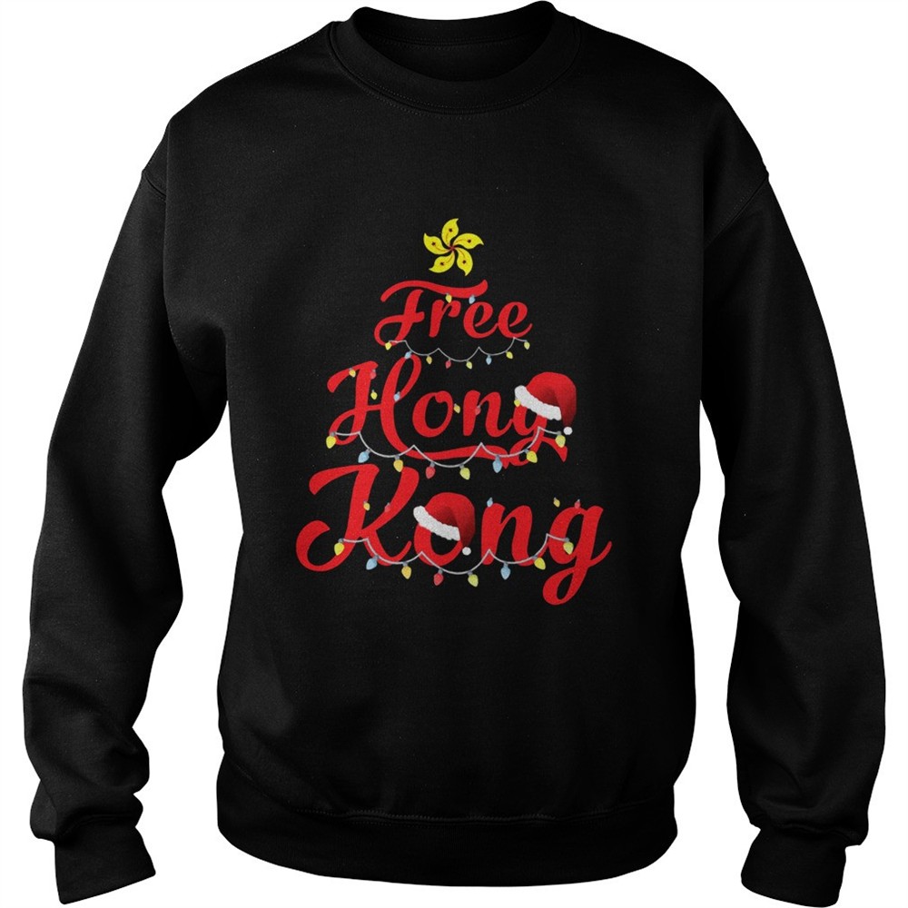 Free Hong Kong Christmas Tree shirt