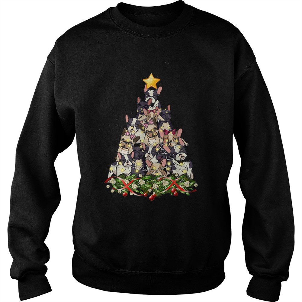 French Bulldog Dog Christmas Light Decor Christmas Tree shirt