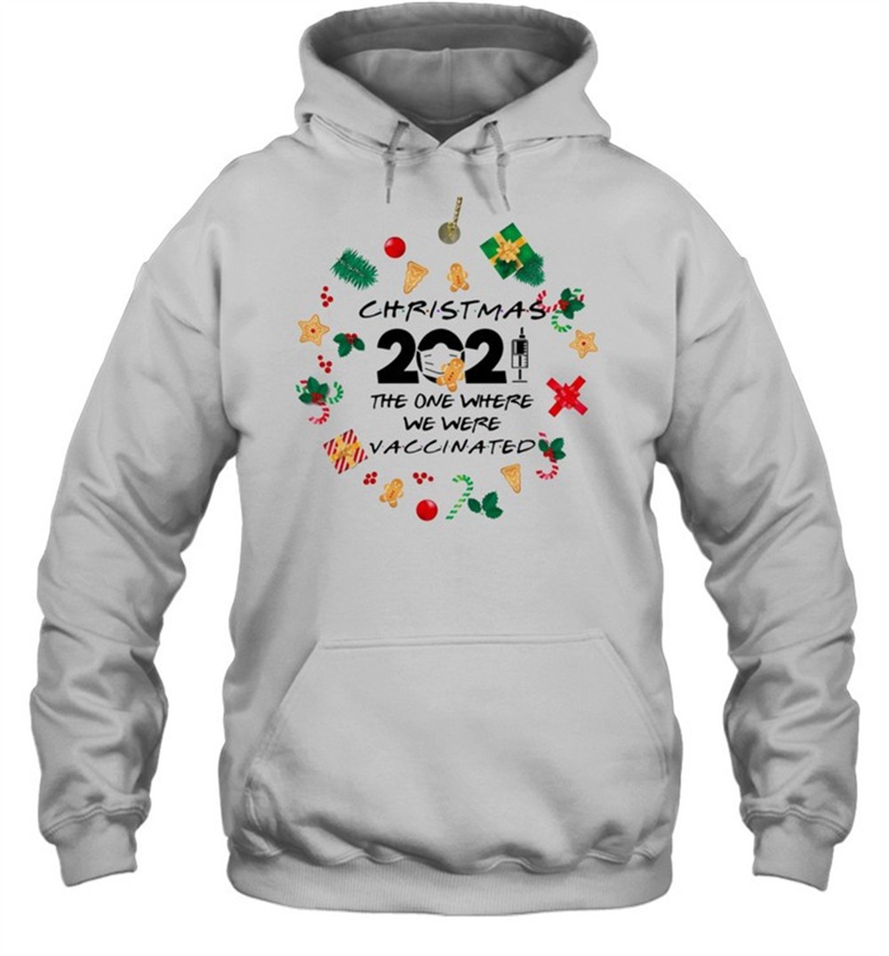 Friends 2025 Christmas ornament The One Where We Were Vaccinated Pandemic holiday christmas ornament shirt