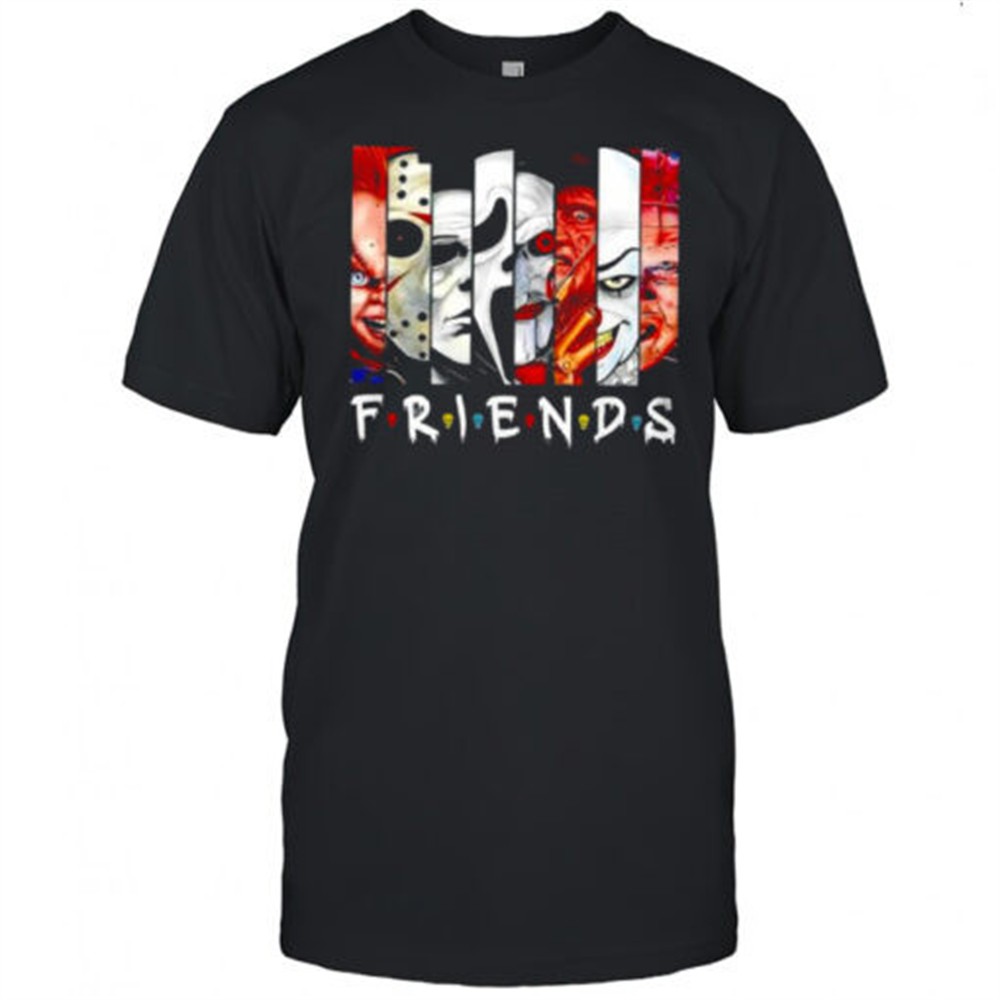 friends-horror-movie-characters-halloween-parody-shirt-29m517nw Friends Horror Movie Characters Halloween Parody shirt