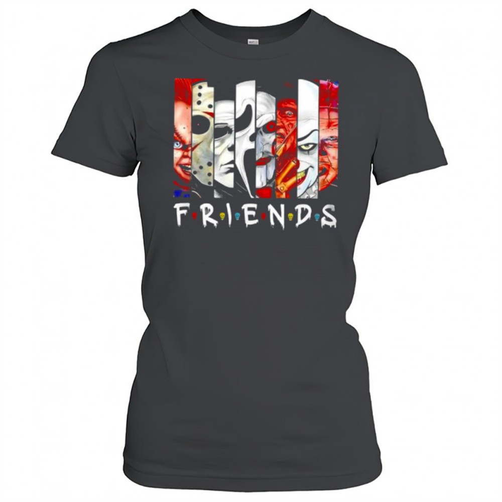 friends-horror-movie-characters-halloween-parody-shirt-29m517nw Friends Horror Movie Characters Halloween Parody shirt