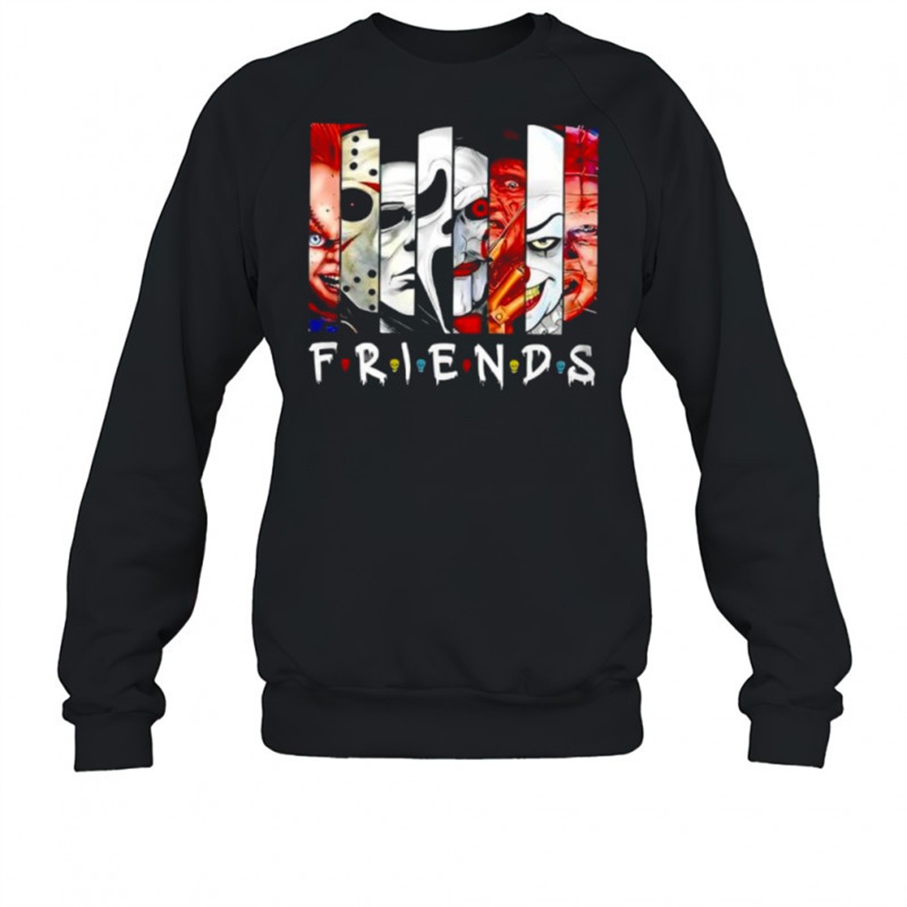 friends-horror-movie-characters-halloween-parody-shirt-29m517nw Friends Horror Movie Characters Halloween Parody shirt