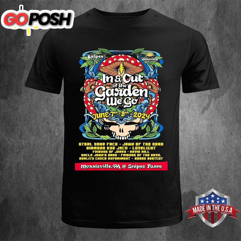 Friends of Jerry Live at Music at Snipes Farm on June 7-8, 2025 Poster Unisex T-Shirt