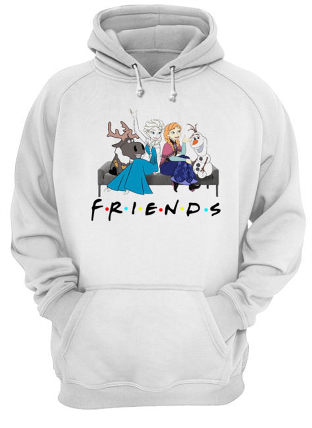 Friends TV show Frozen character shirt
