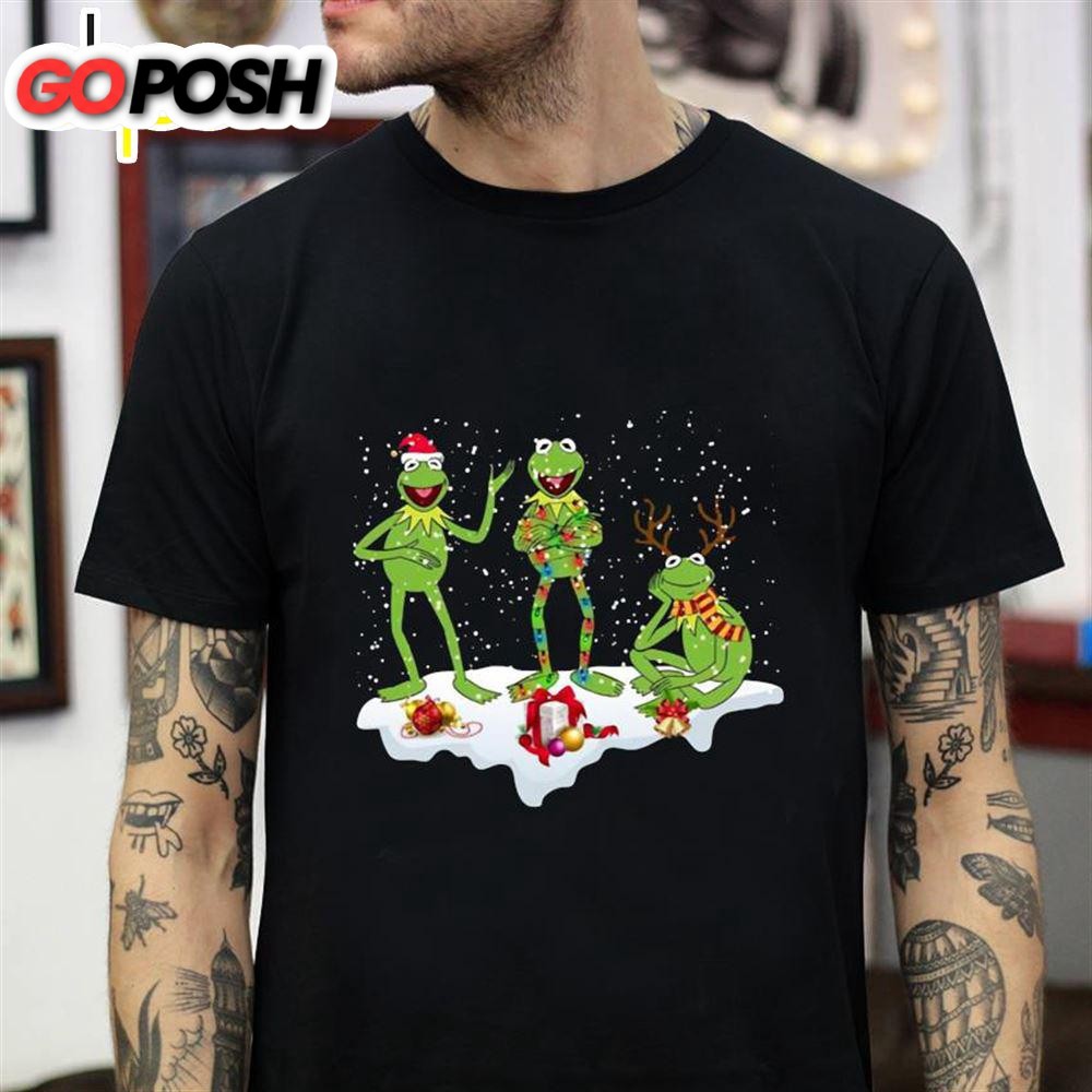 Frog Mashup Santa Merry Christmas T-Shirt