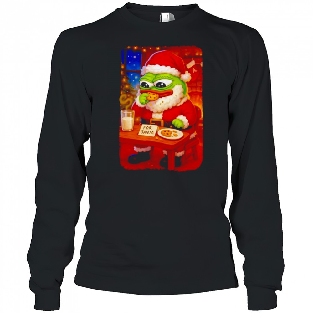 frog-santa-eat-cookies-christmas-shirt-os6h18x8 Frog Santa eat cookies Christmas shirt