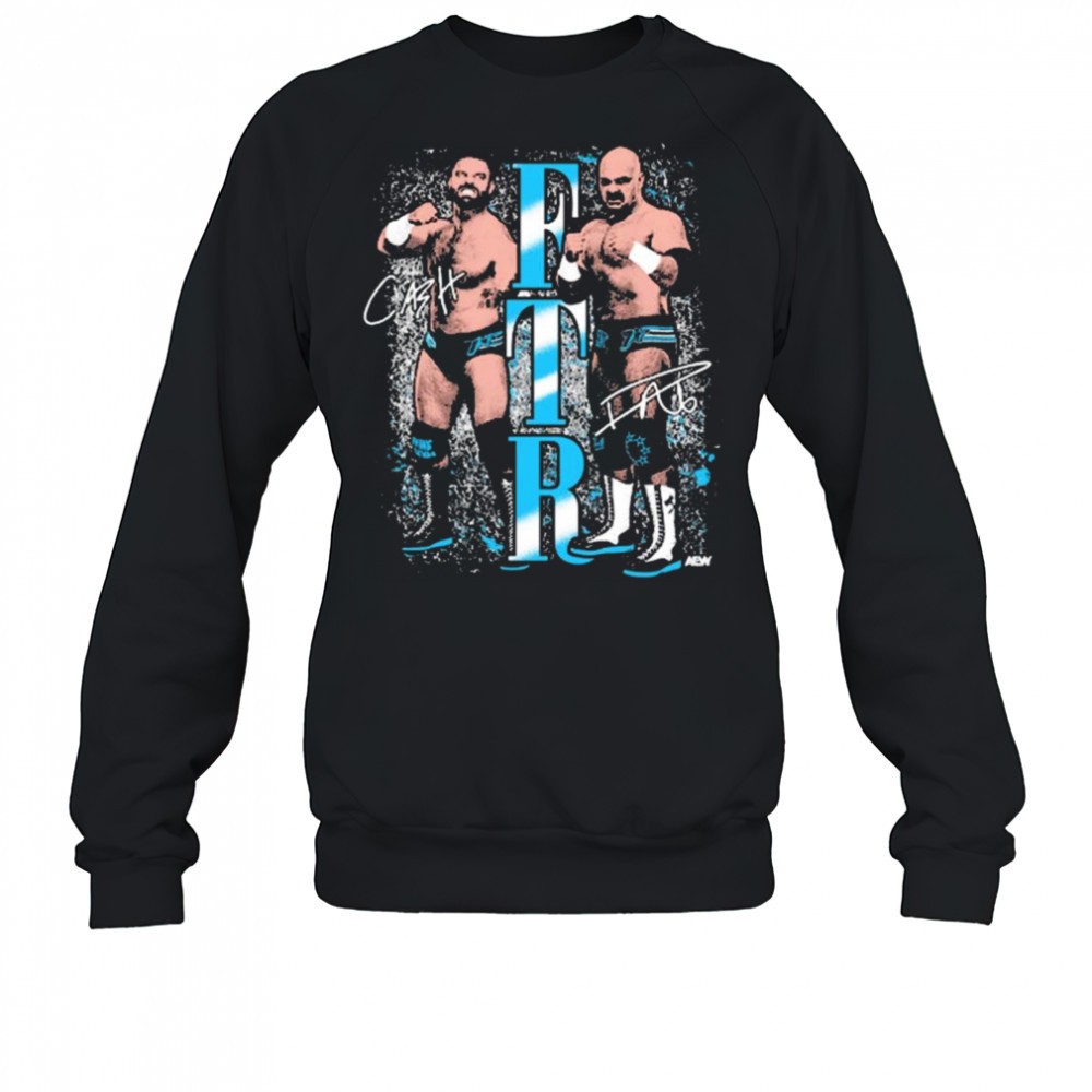 FTR – Just Fists AEW Graphics Signatures t-shirt