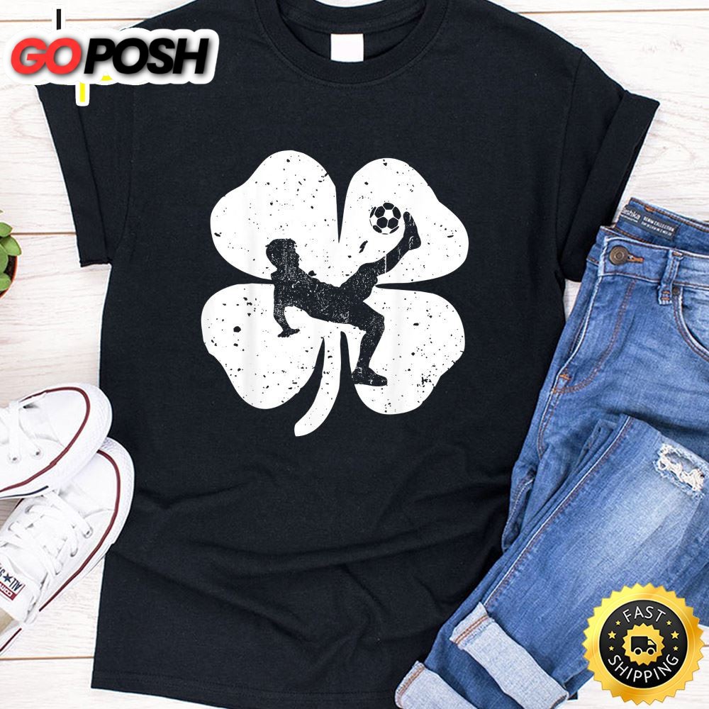 Fun Irish Soccer Shamrocks Costume St Patricks Day T-Shirt