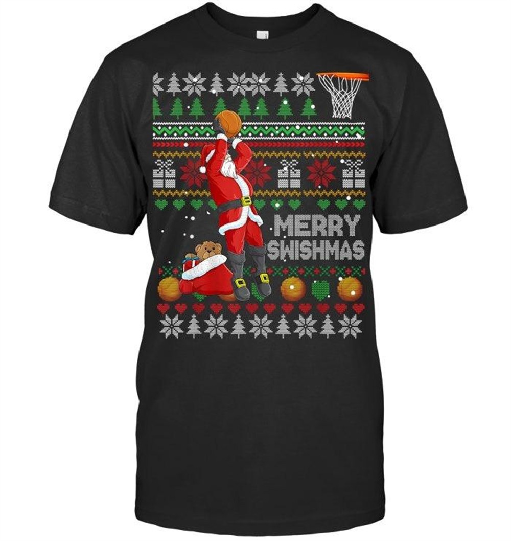 funny-basketball-ugly-christmas-sweater-santa-merry-swishmas-sweatshirt-pgwiojhi Funny Basketball Ugly Christmas Sweater Santa Merry Swishmas Sweatshirt