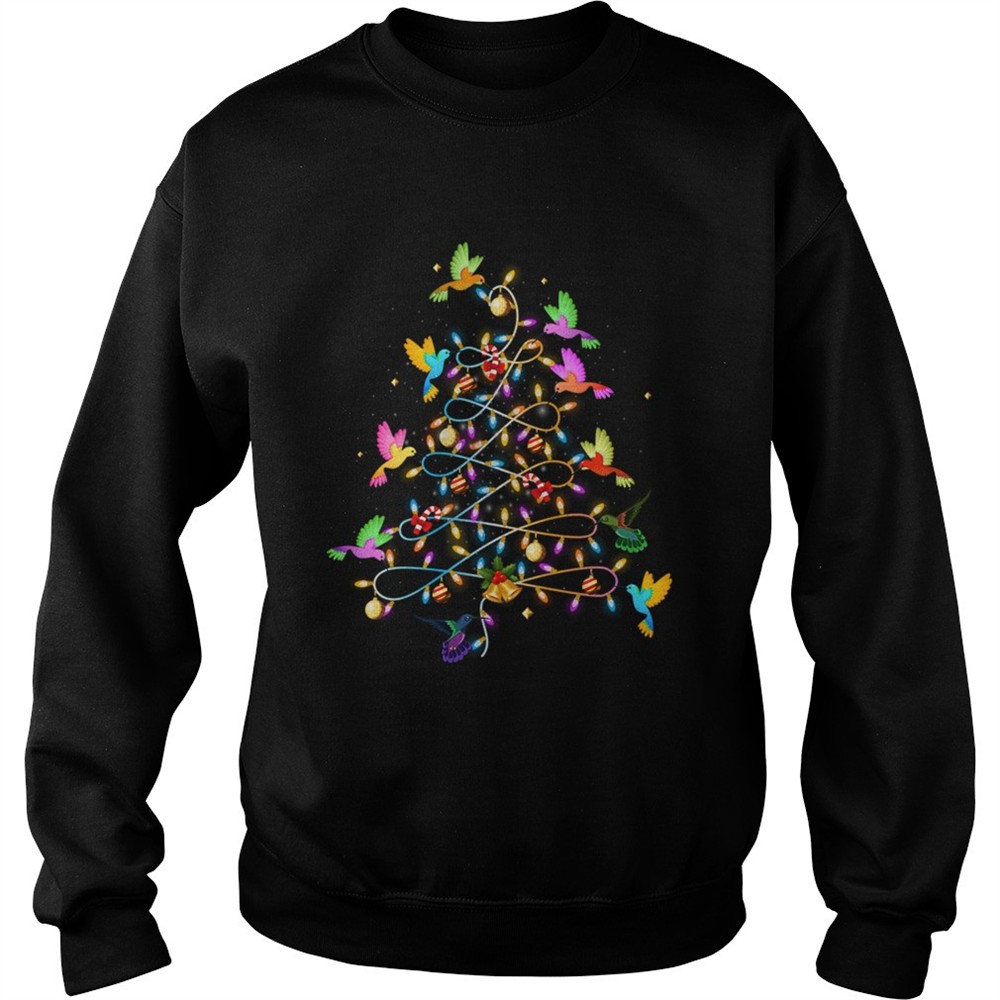 Funny Cute Hummingbirds Christmas Tree shirt