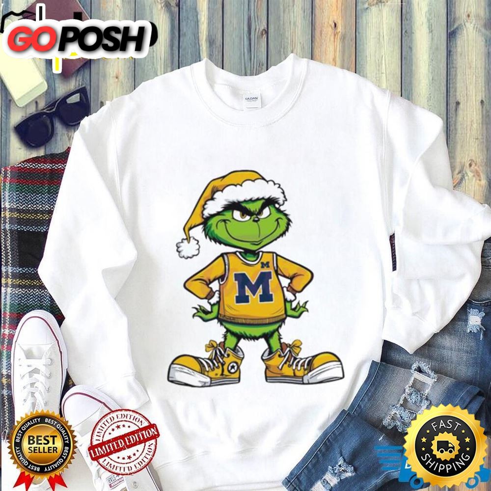 Funny Grinch Michigan Wolverines Ncaa Shirt