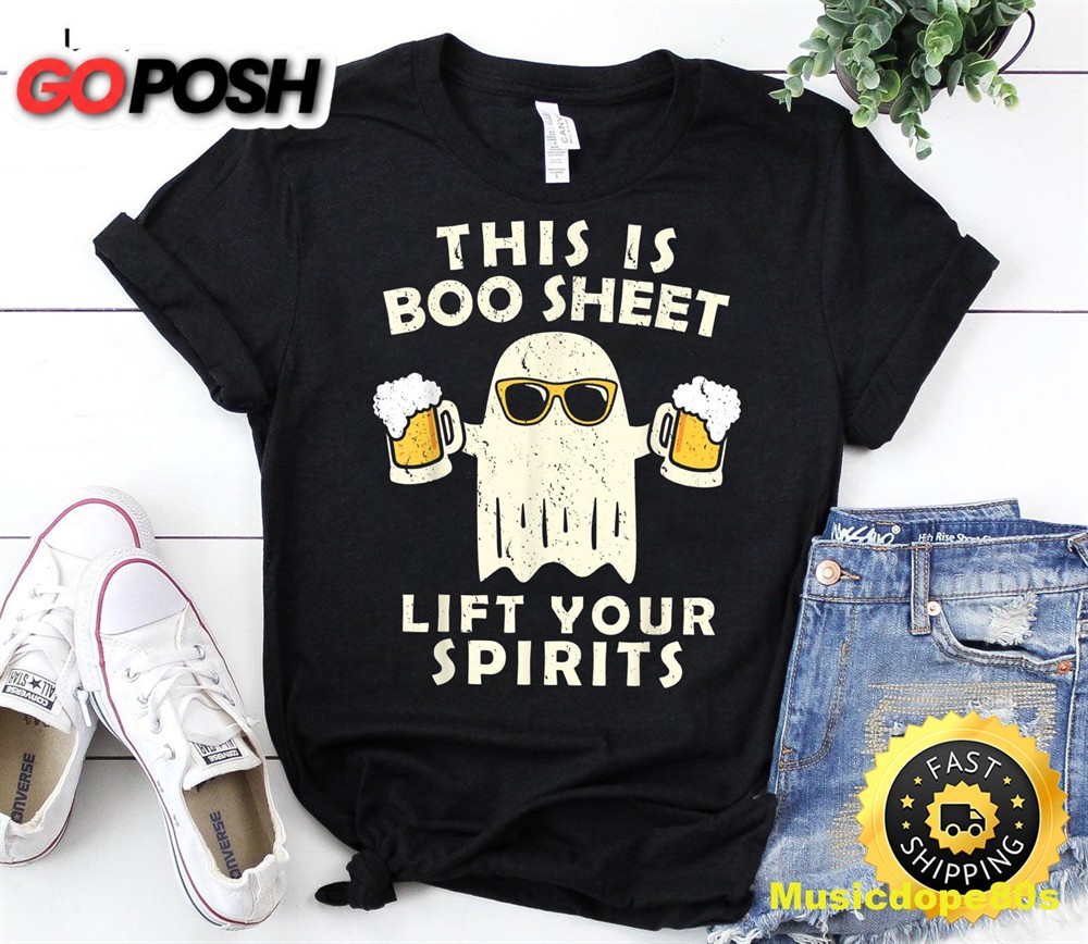 Funny Halloween Shirts for Men and Women – This Is Boo Sheet T-Shirt