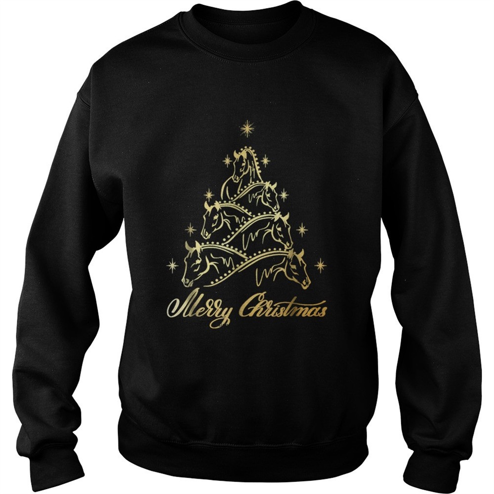 Funny Horse Christmas Tree shirt