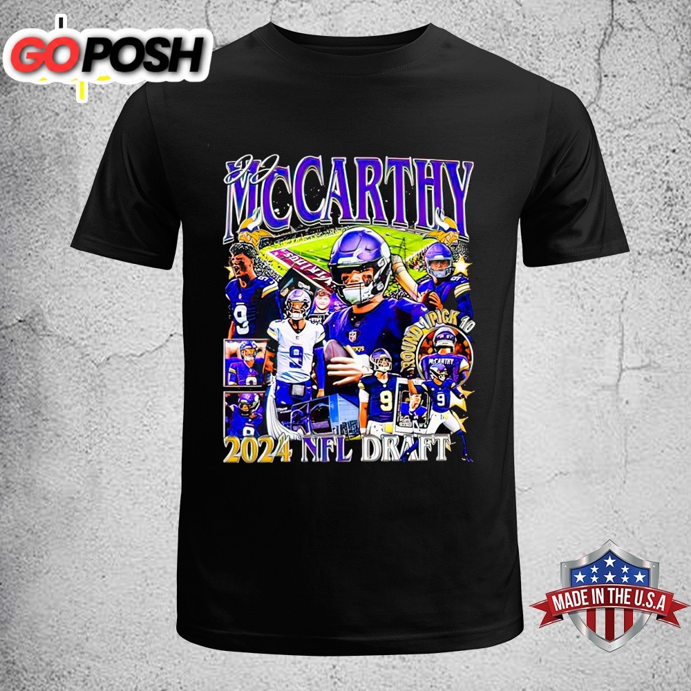 Funny j.J. McCarthy Minnesota Vikings 2025 NFL Draft Unisex T-Shirt
